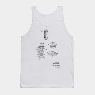 Wedding Ring Vintage Patent Hand Drawing Tank Top